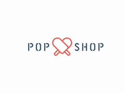 Pop Shop Logo logo popshop popsicles