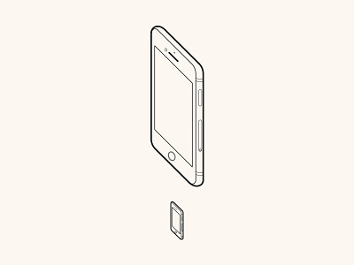 Big 6 and Lil' 3 icon illustration iphone iso isometric phone