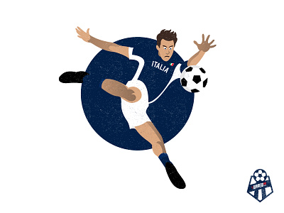 Italia illustration italian soccer