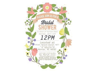 Bridal Shower berries bridal corinne fauna floral plants shower sister wedding