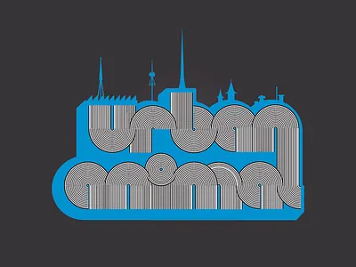 Urban Animal custom font font hossein lavi illustration logo logotype malmö sweden typography urban