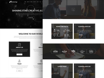 Shining web interface. interface kit player psd template themekite ui ui kit ux web design wire frame