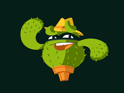 Cactus cactus character illustration plant vector