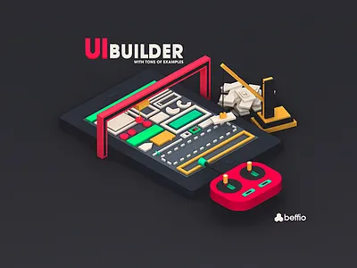 UI - Builder 3d assetstore build flat game gameui hud indiegame interface lowpoly ui unity3d
