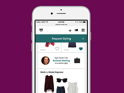 Mobile Feed fashion feed mobile web styling ui ux