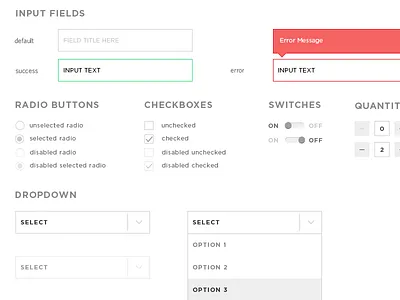 Basic Flat UI Kit flat form elements kit ui user interface