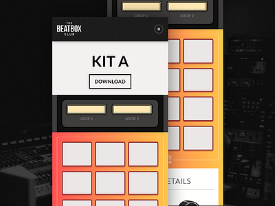 The Beatbox Club design mobile music production ui