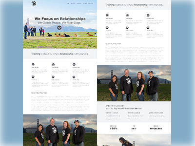 Bay Area K9 Association revamp (WIP) concept design mockup redesign web