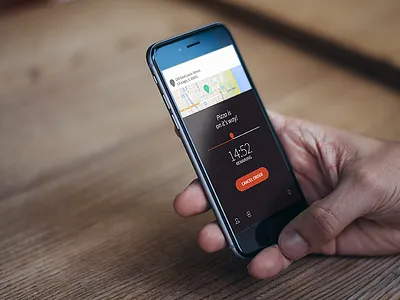 Pizza Mobile UI clean food interface minimal mobile order pizza ui ux