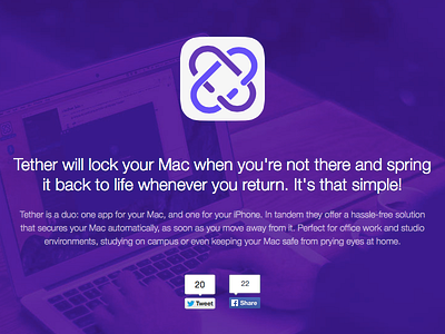 Tether is a duo: one app for your Mac, and one for your iPhone. app duo free iphone mac tether