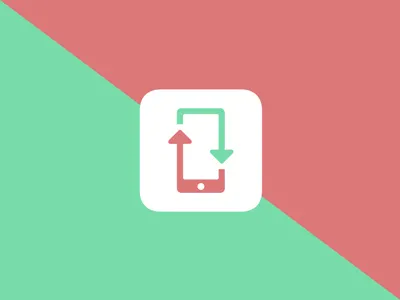 ReMob arrow green icon line logo mobile phone recycling red