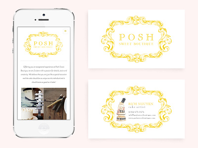 Posh Sweet Boutique art direction branding creative direction logo design