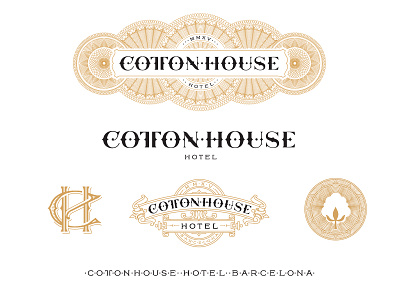 Cottonhouse Hotel Identity branding cottonhouse hotel barcelona kevin cantrell design lettering monogram