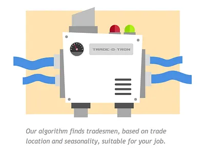 Trade-O-Tron dial illustration machine mybuilder pipes siren sketch sketch app 3 vector