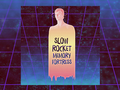 Slow Rocket Memory Fortress 80s 90s album art designersmx electronic mix music playlist