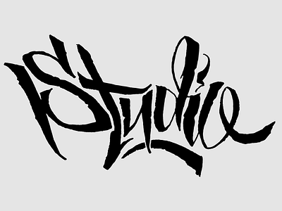 Studio hand lettering lettering script tattoo