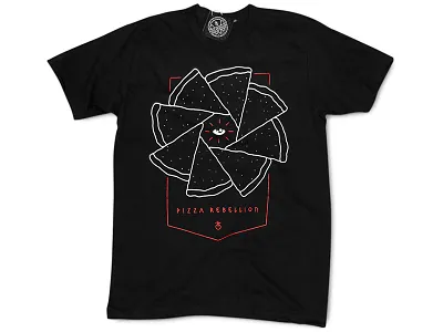 Spacepizza Dribbble duotone fashion pizza pizzashirt scifi shirt space tshirt