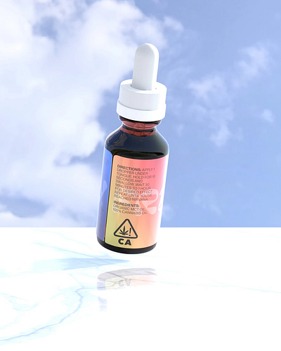 Friendly Brand Tincture 3d animation blender cannabis model motion graphics render