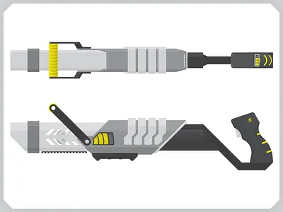 Weapon Concept 4 concept art game gun illustration parallax weapon