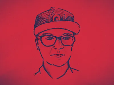 Bret illustration pencil sketch