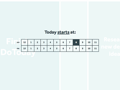 DoToday Timeline app flat lifehack list minimal mobile productivity simple to do ui ux web