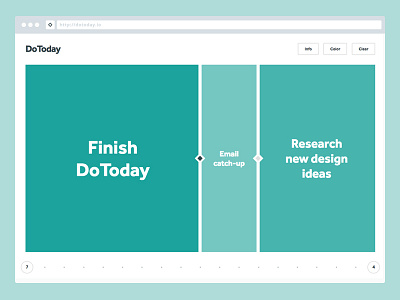 DoToday app flat lifehack list minimal mobile productivity simple to do web