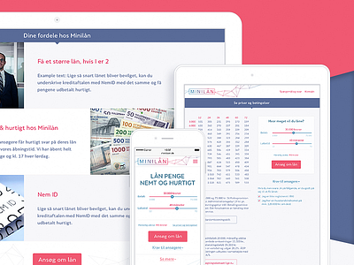 Consumer Loans Website borrow danish homepage landing page money mortgage platform ramotion redesign responsive web site webdesign website