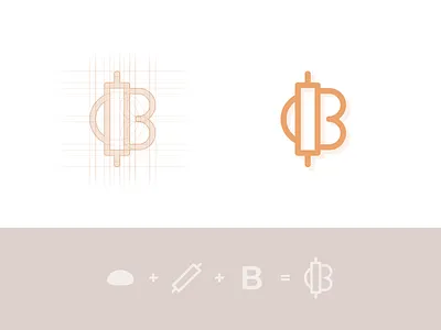 B for Bakery - 3rd Concept Proposal b bake bakery bread corn dough france french grain letter monogram