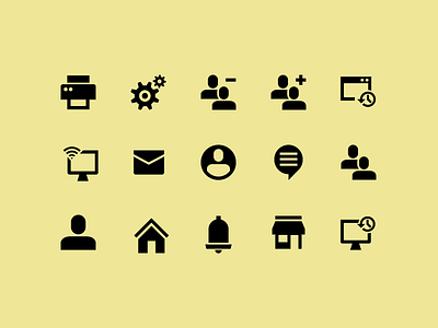 Sharp Icons basics icons