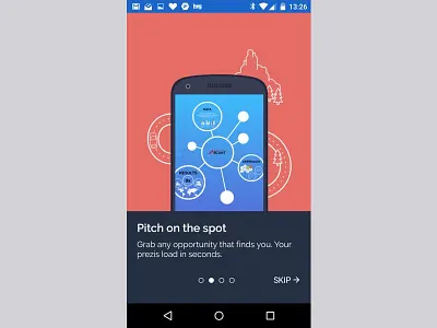 Android Welcome Screen2 applied illustration linear product vector