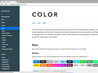 Basscss v5 Color basscss color css oocss web