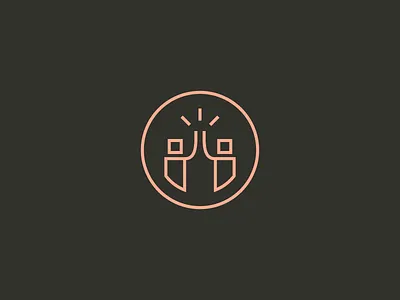 Hi 5 icon line mark vector