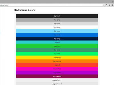 Basscss v5 Background Color basscss color css oocss web