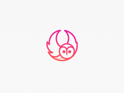 Owl animal brand identity logo mark monogram owl