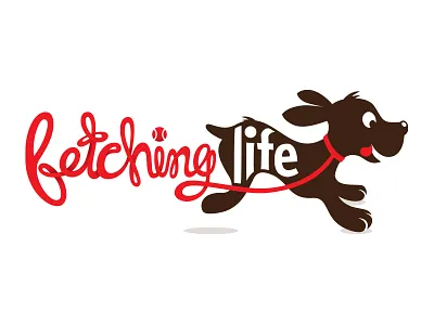 Fetchinglife dog walkers dogs logo