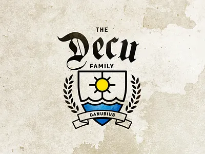 Family Crest art crest design family identity lettering logo mark royal symbol vintage