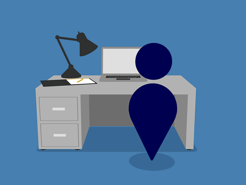 Desk Swipe 2d 3d animated c4d flat gif loop swipe