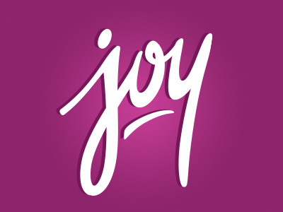 joy hand drawn hand lettering type typography