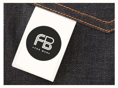 Logo for Menswear Brand (Tag Mockup) brand clean fashion logo man men tag menswear modern pb type typography wear
