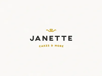 Janette branding cakes corazón heart janette johnmoreno logo logos more
