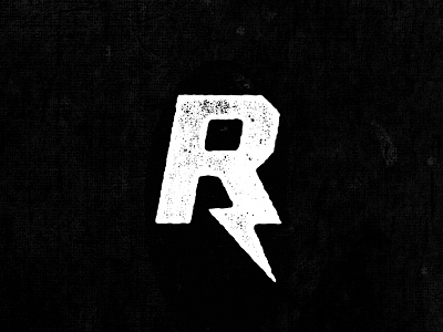 R alphabet bolt capital distress letter lightning bolt mark r sharp simple texture word