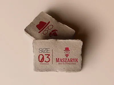 Maszaryk Clothing cechoslovakia clothing face logo masaryk vintage