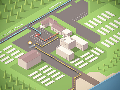 Legend® Headquarters Isometric Illustration design illustration isometric