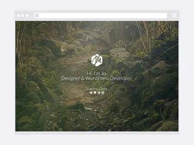 Starting Over design development flat fresh identity photography simple splash web