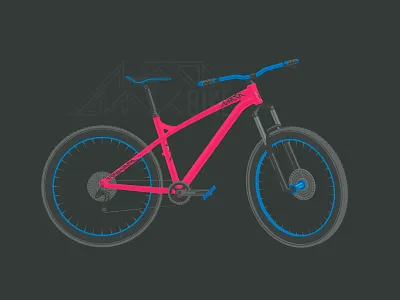 Metaminikbike bicycle commencal illustration meta mtb