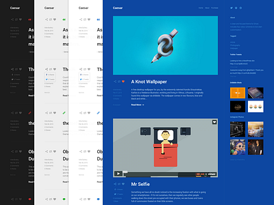 Caesar - Ghost and Wordpress Theme caesar dribbble ghost instagram minimal premium responsive skin theme twitter wordpress