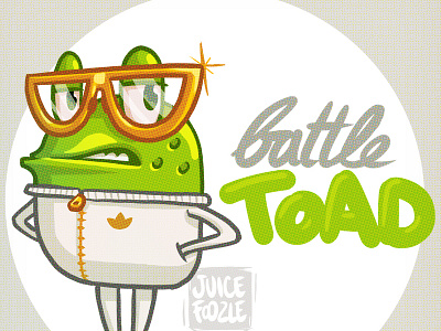 Battletoad digital painting drawing illustration