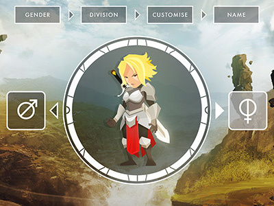 Eminence Female Character armour character design chibi cute eminence fantasy game game ui illustration sword vector