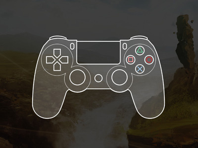 Playstation 4 Controller computer game controller design digital art game graphic design illustration pad playstation playstation 4 vector video game