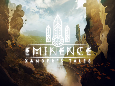 Eminence Title Screen branding design digital art eminence fantasy game design illustration logo painting rpg typography video game